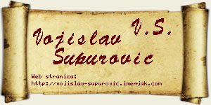Vojislav Supurović vizit kartica